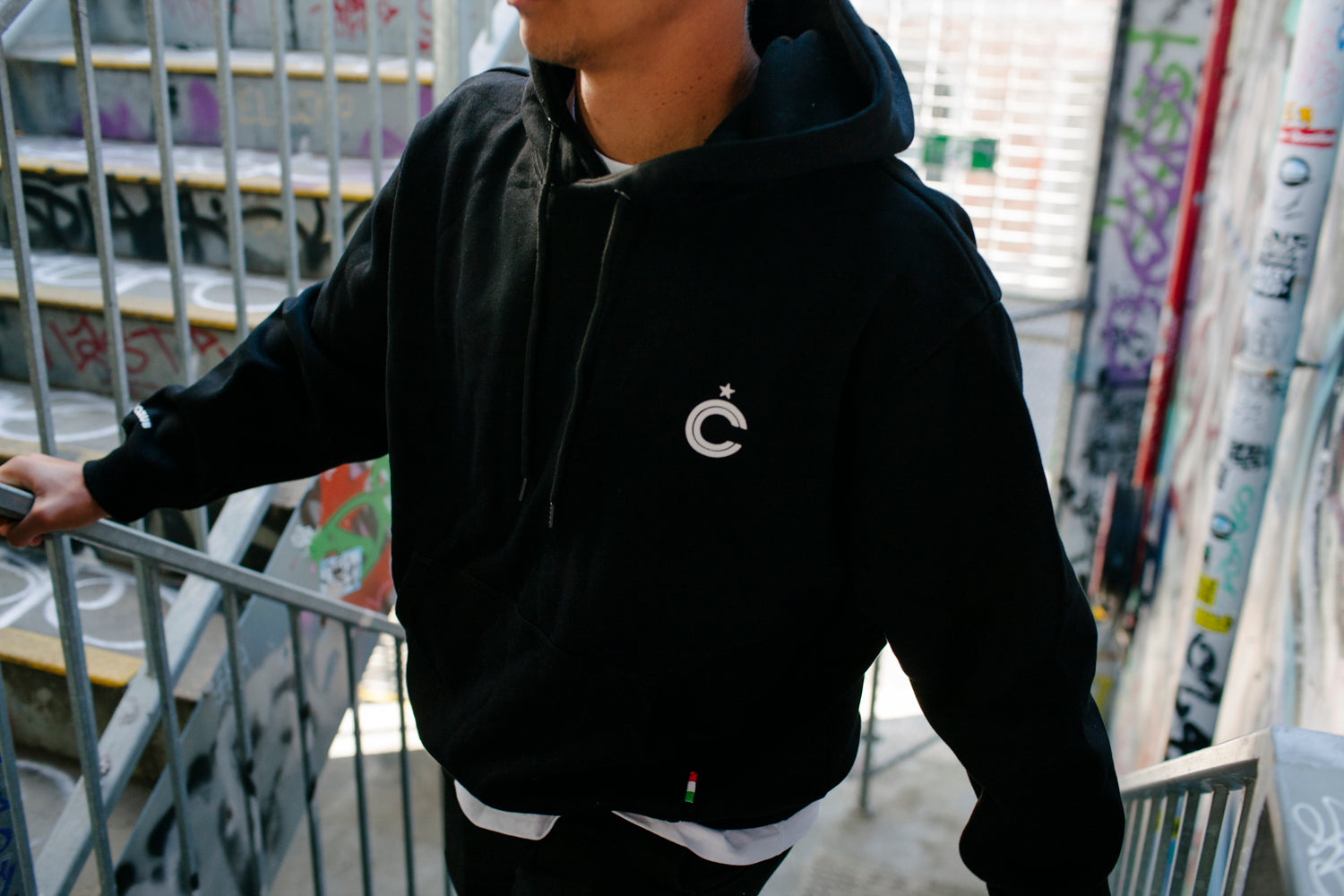 C.C Logo Oversized Hoodie
