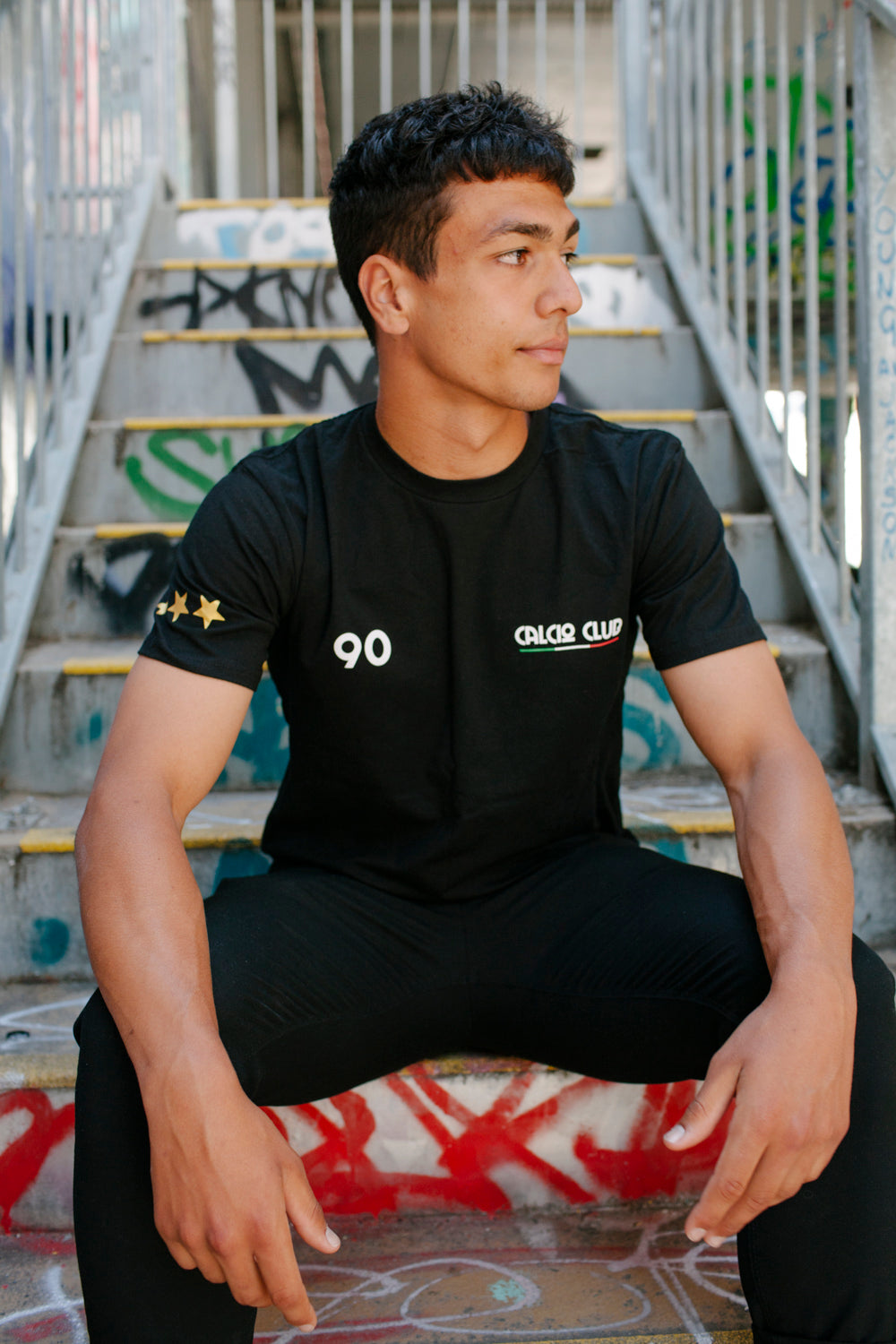 Black CALCIOCLUB™ 90 Tee